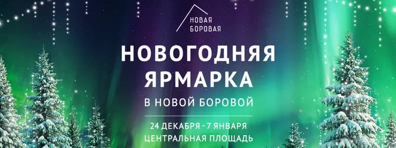 В Новой Боровой пройдет новогодняя ярмарка с фудкортом и волшебной почтой