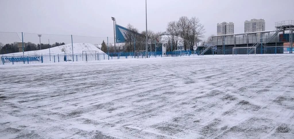 Футбольное поле с искусственным покрытием