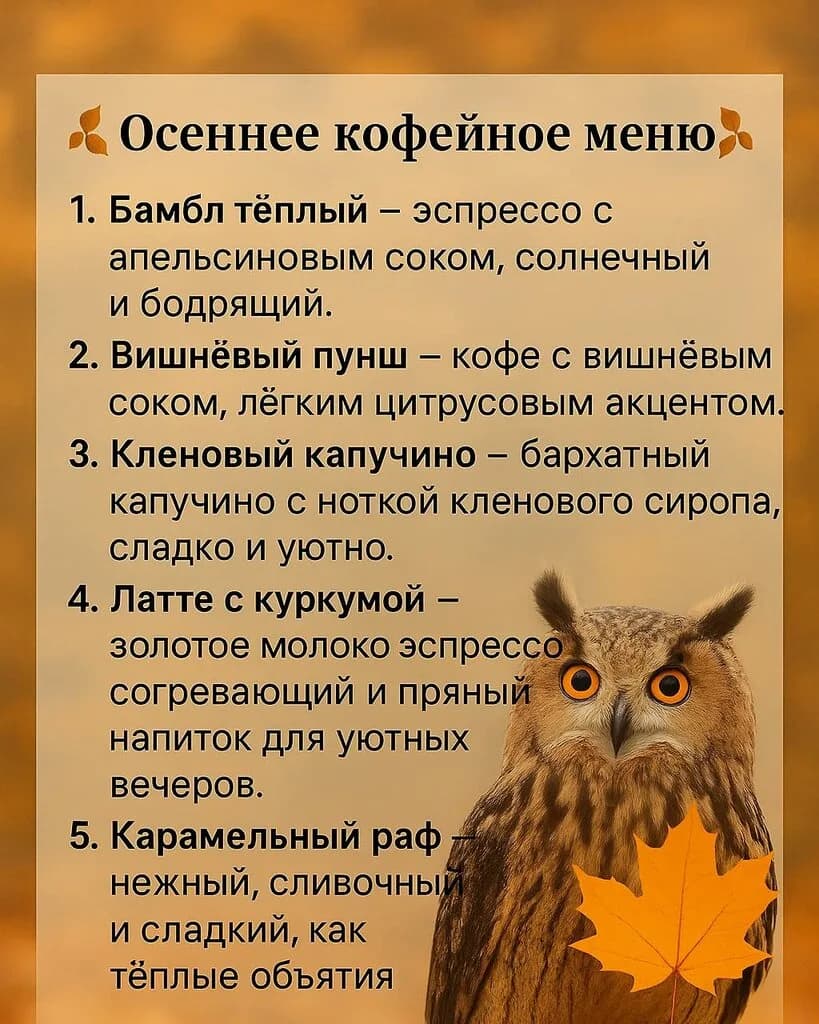 Кофе с совой — фото 4