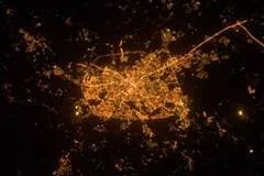 Ночной Минск сфотографировали из космоса