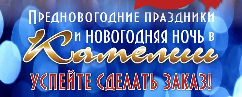 Новогодние праздники в "Камелии"!