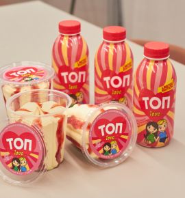 Это любовь! В Беларуси выпустили мороженое и молочный коктейль «ТОП love» 